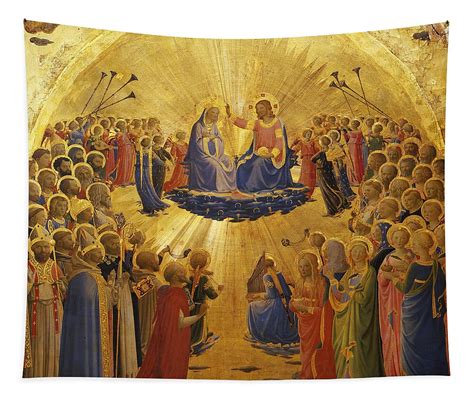 The Coronation of the Virgin - A Tapestry Telling Stories of Heaven and Earth!